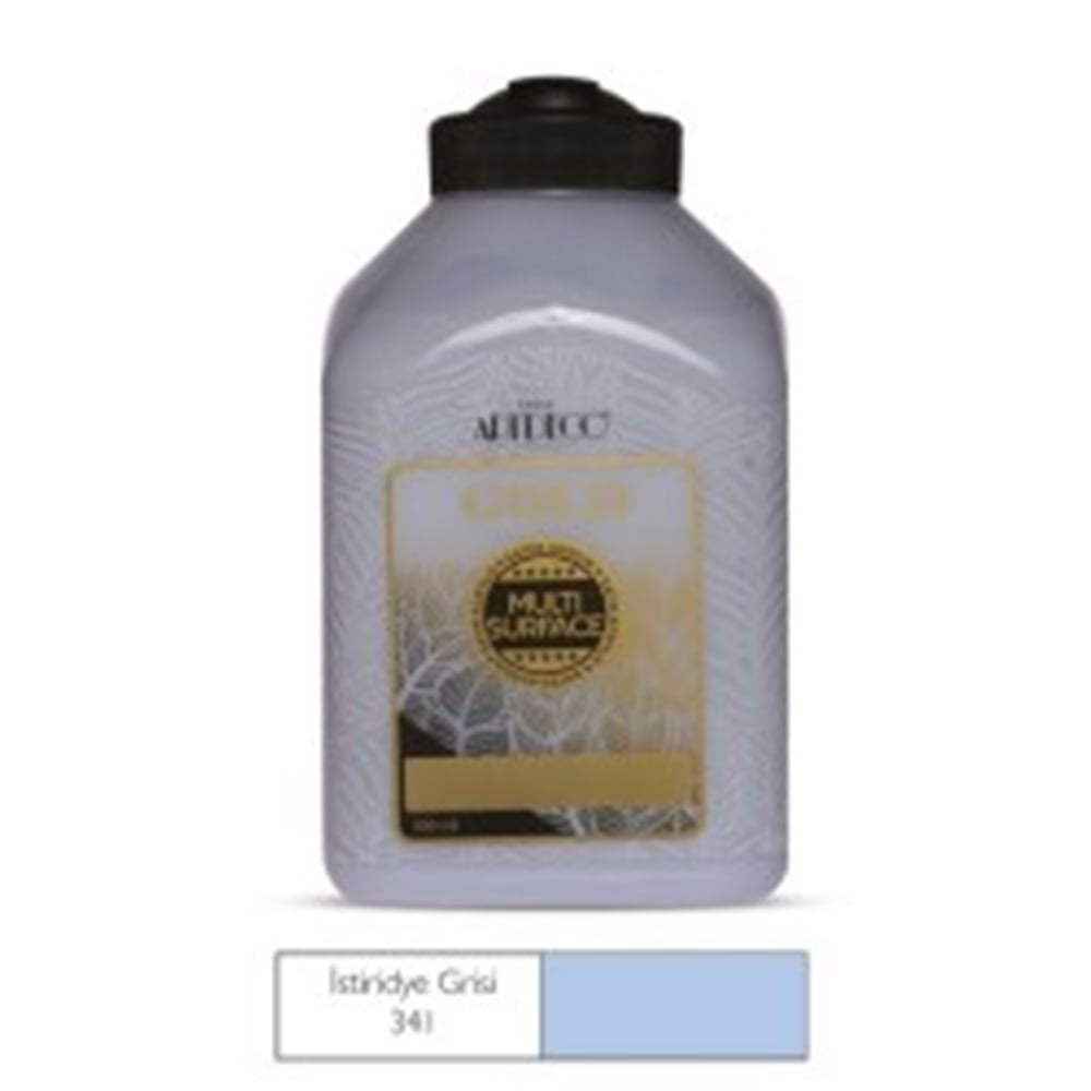 ARTDECO GOLD MULTİ-SURFACE AKRİLİK BOYA 500 ML İSTİRİDYE GRİSİ