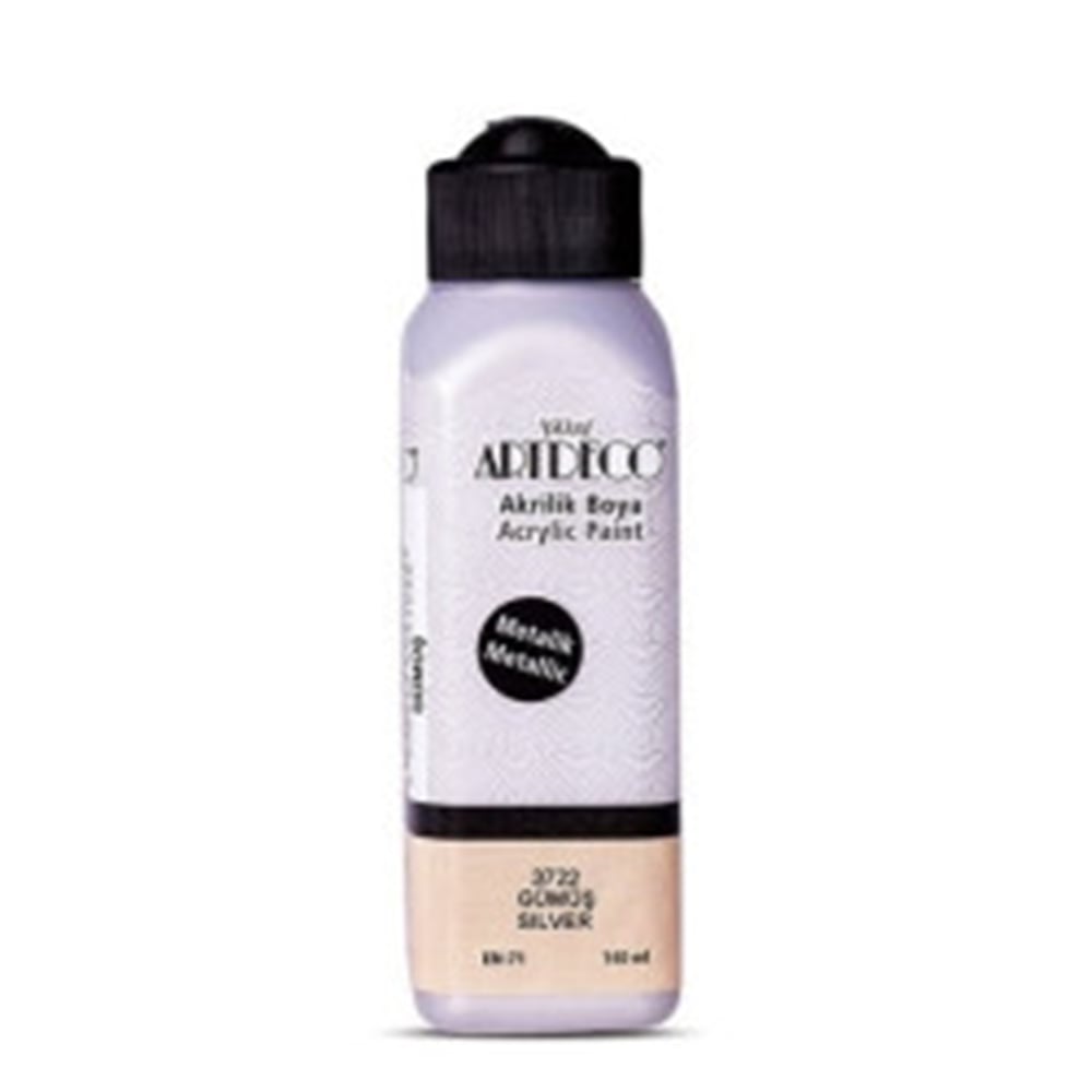 ARTDECO METALİK AKRİLİK BOYA 140 ML GÜMÜŞ