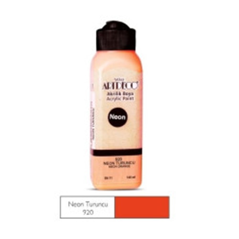 ARTDECO NEON AKRİLİK BOYA 140ML NEON TURUNCU 920