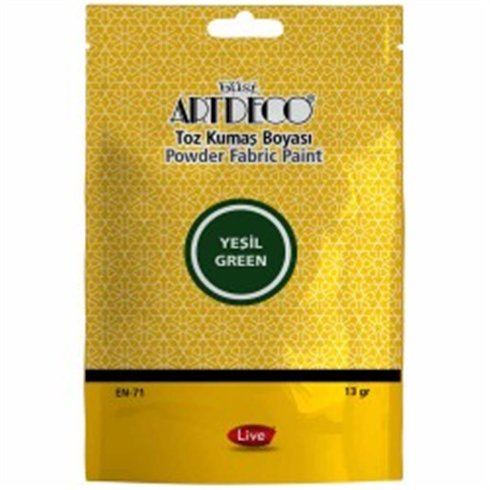 ARTDECO TOZ KUMAŞ BOYASI 13GR YEŞİL 1113