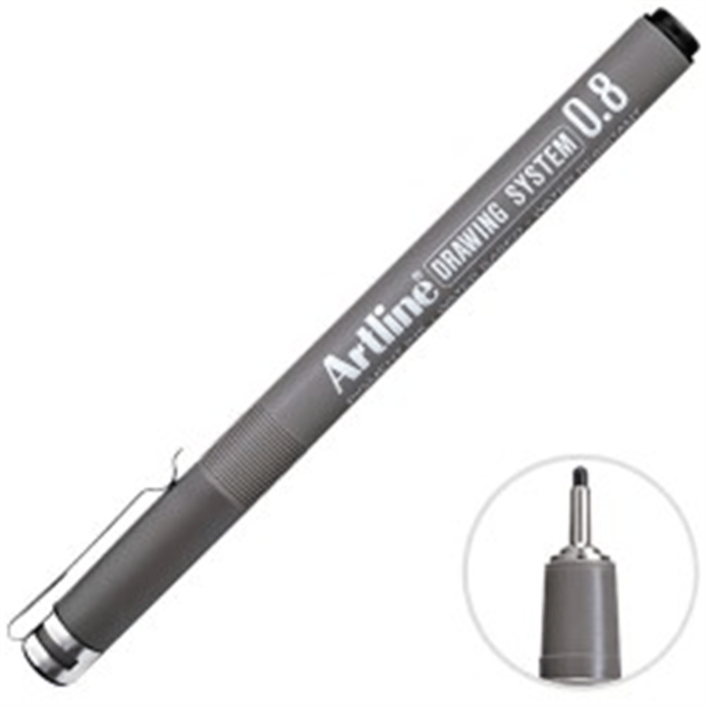 ARTLINE DRAWING SYSTEM 0.8 ÇİZİM KALEMİ SİYAH