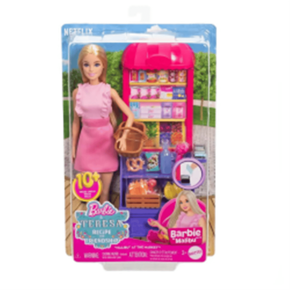 BARBİE AND TERESA RECİPE FOR FRİENDSHİP MALİBU MARKETTE BEBEK VE OYUN SETİ