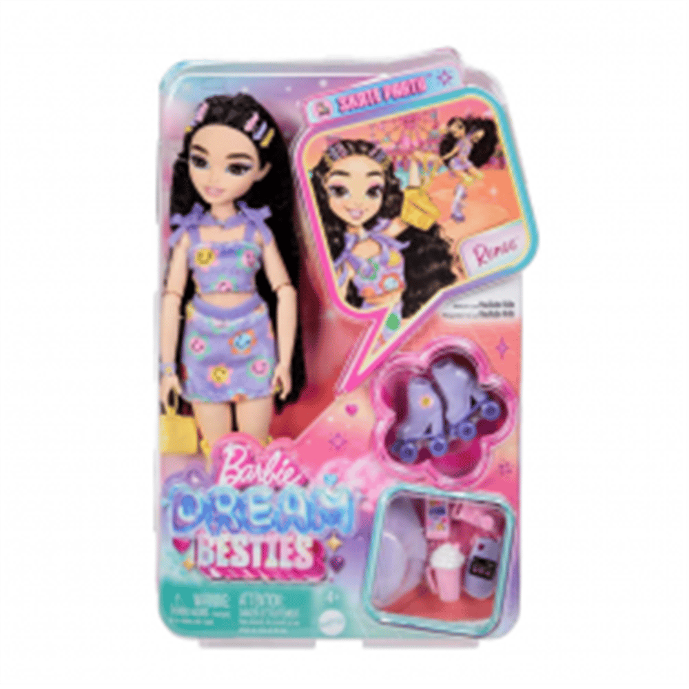 BARBIE DREAM BESTİES PATEN PARTİSİ RENE BEBEK VE AKSESUARLARI