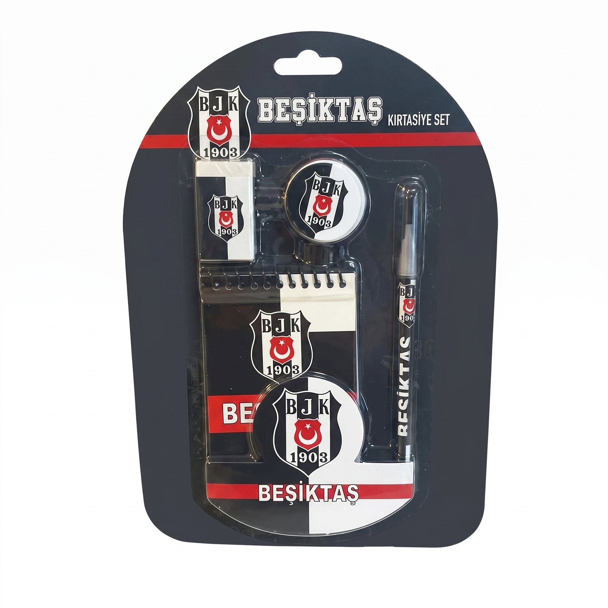 Beşiktaş 4'lü Kırtasiye Seti 006 Lisanslı Okul Seti Kırtasiye