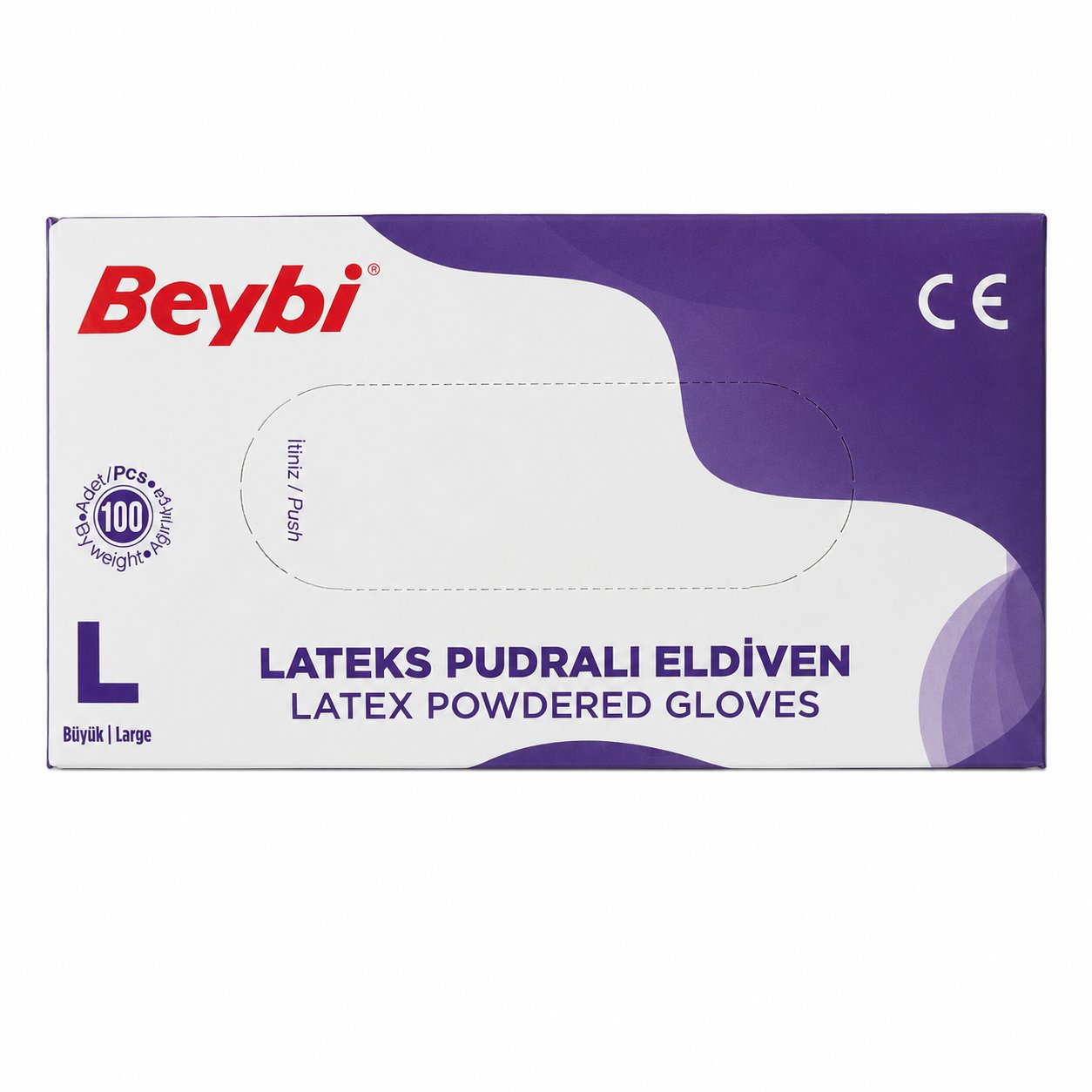 BEYBİ PUDRALI MUAYENE ELDİVENİ L 100 LÜ