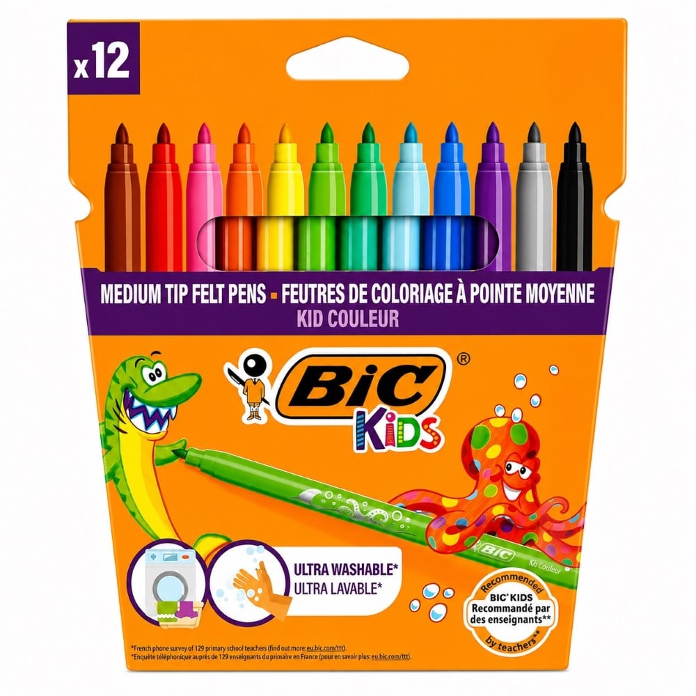 Bic Keçeli Kalem 9202932/9202937 Kid Couleur 2727 Yıkanabilir | BIC
