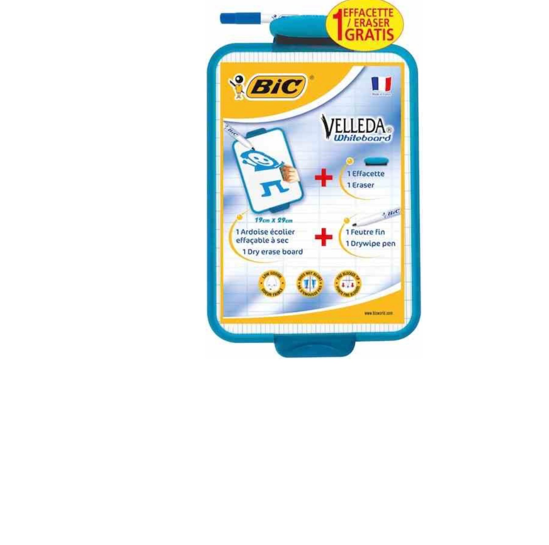 BIC Mini Beyaz Tahta Seti 1218 Kalem ve Silgi 