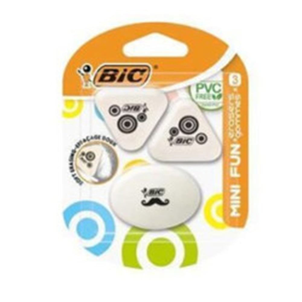 BİC MİNİ FUN SİLGİ 3'LÜ BLİSTER 927870