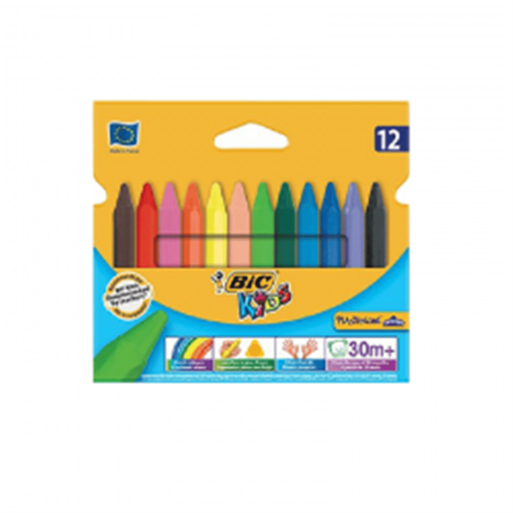 BİC PASTEL ÜÇGEN 8297733 ELLERİ KİRLETMEYEN 12 RENK