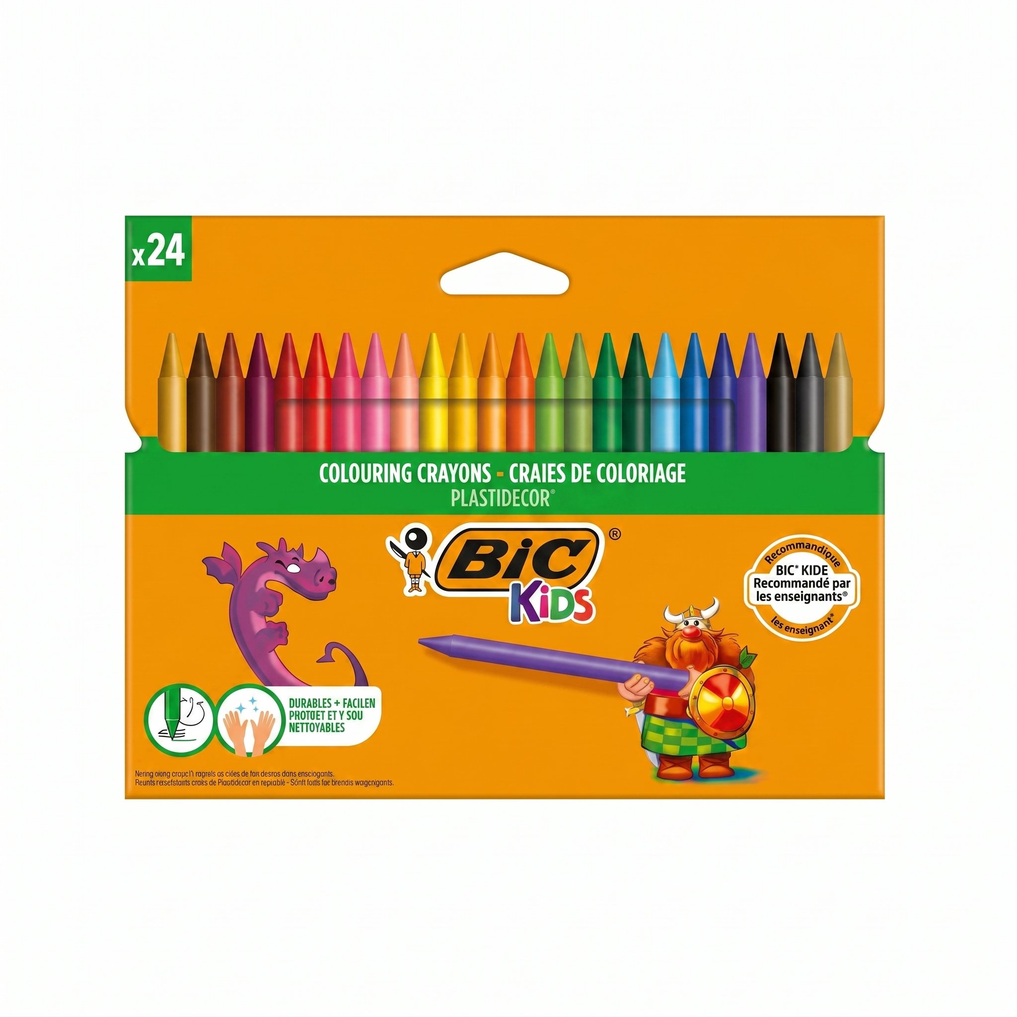 BIC Silinebilir Pastel Boya 24 Renk Kutu Seti Okul Ofis Yazı Çizim