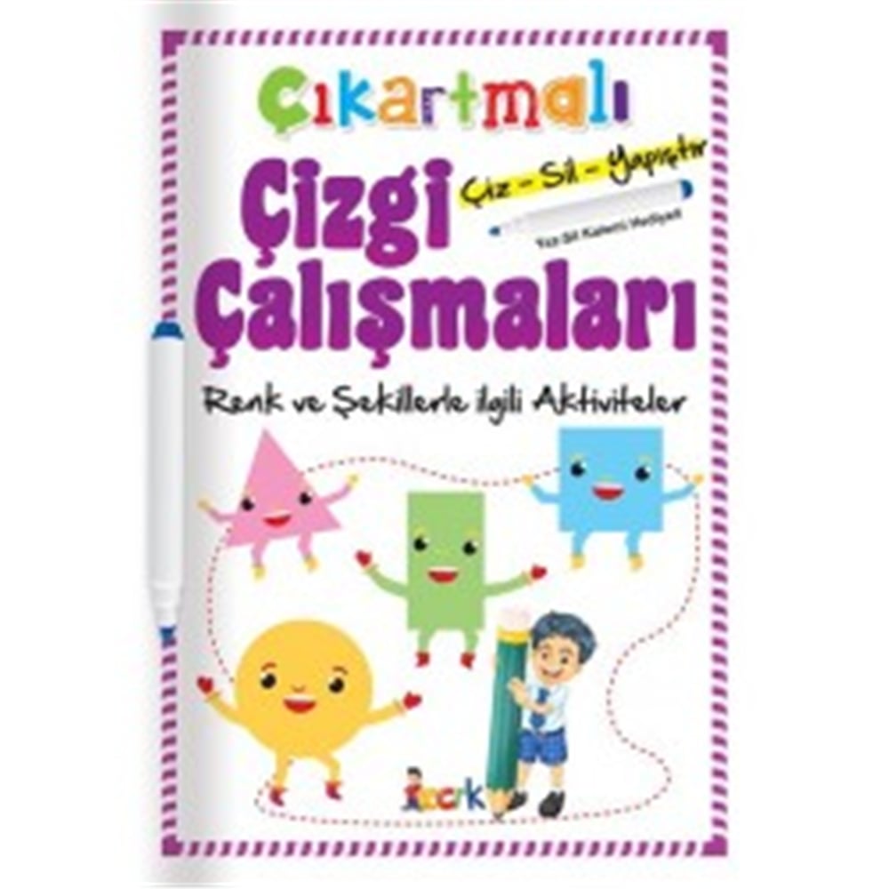 BICIRIK ÇIKARTMALI ÇİZGİ ÇALIŞMALARI RENK VE ŞEKİLLER