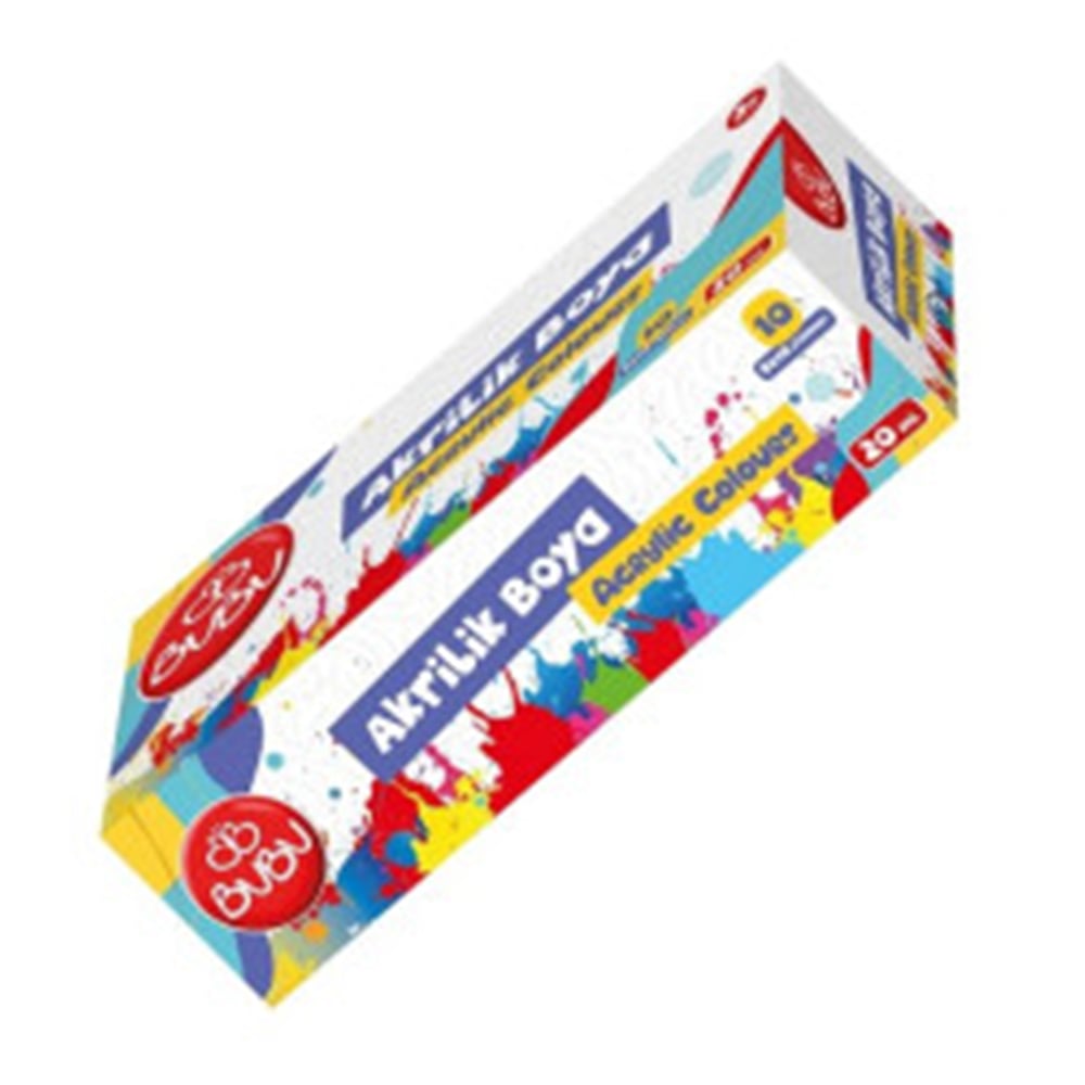 BU-BU AKRİLİK BOYA 10 RENK 20ML.