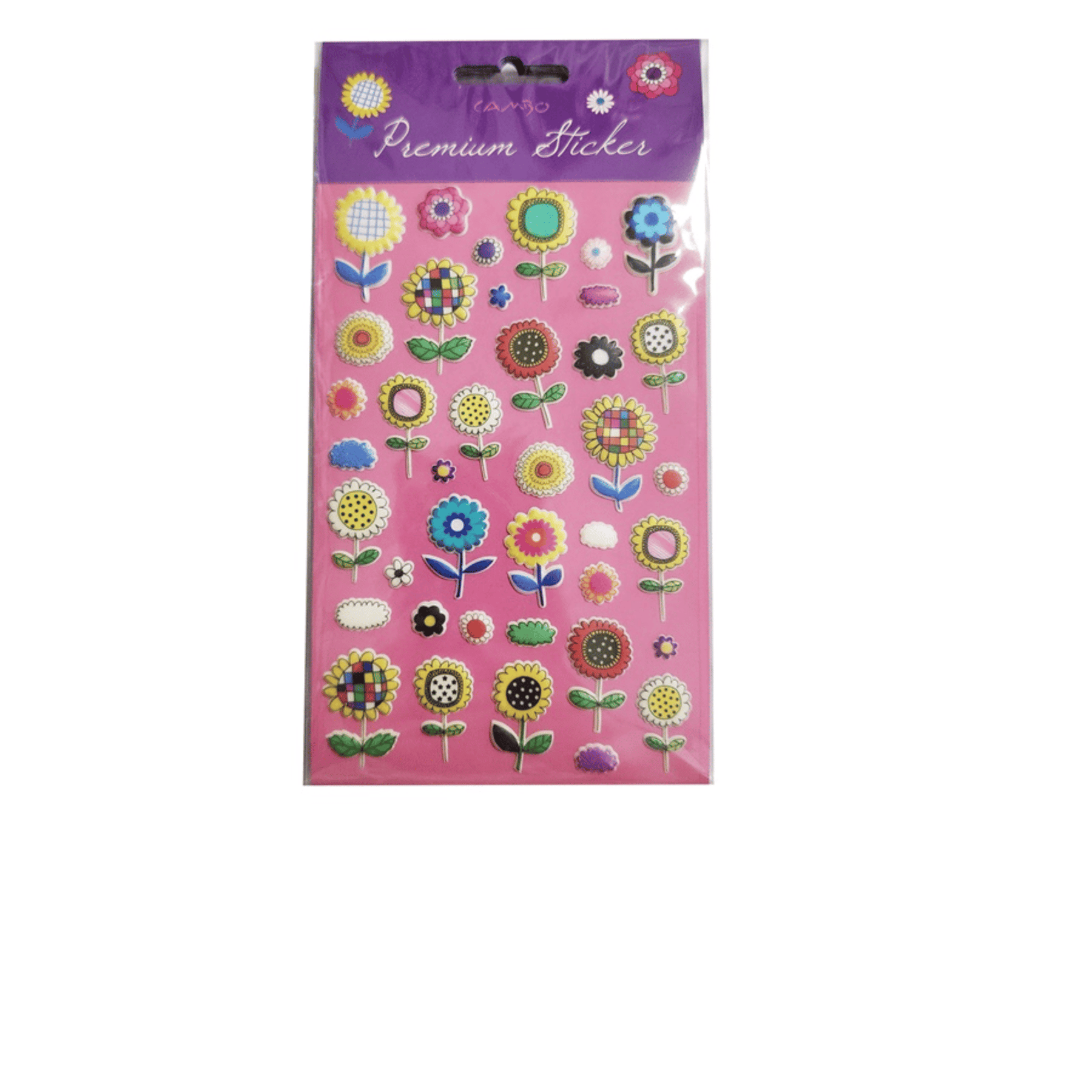Bu-Bu-CAS-01-017 Bu-Bu Puf Ayçiçeği Sticker