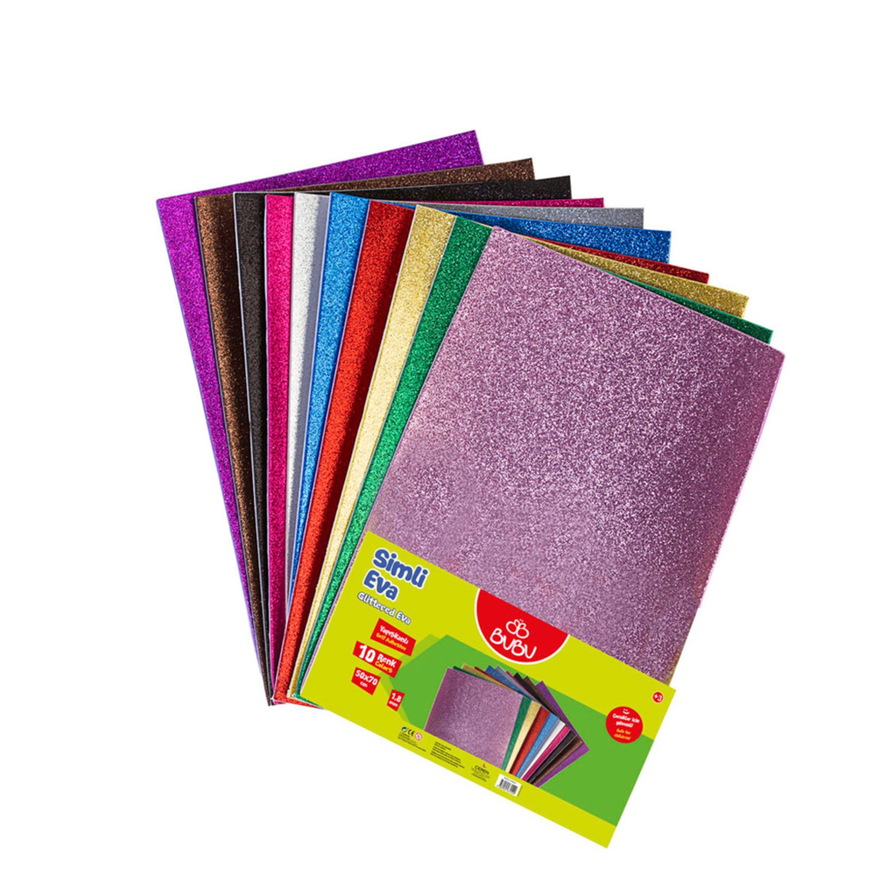 Bu-Bu EVA 50x70 Simli Yapışkanlı Karışık