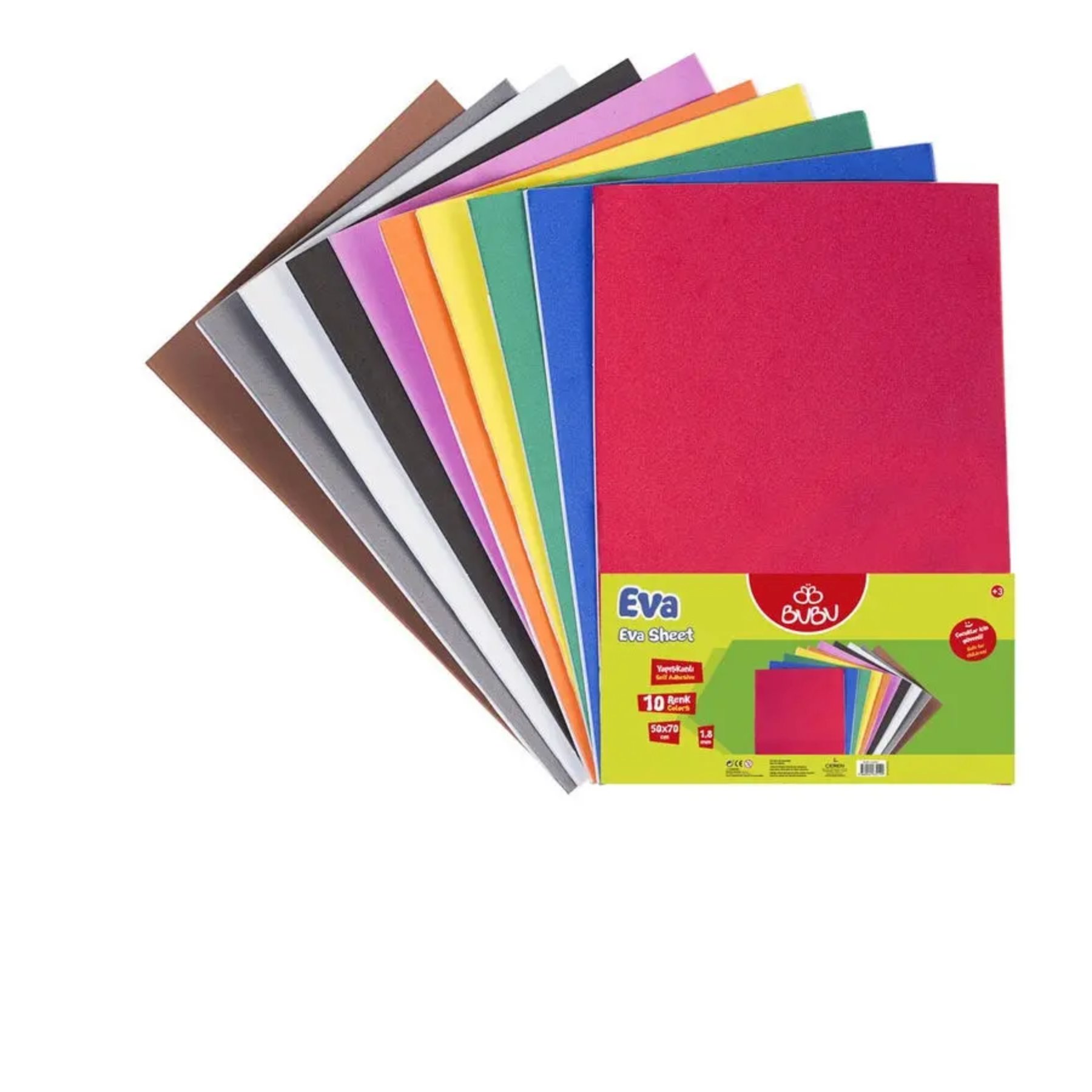 Bu-Bu EVA 50x70 Yapışkanlı Karışık