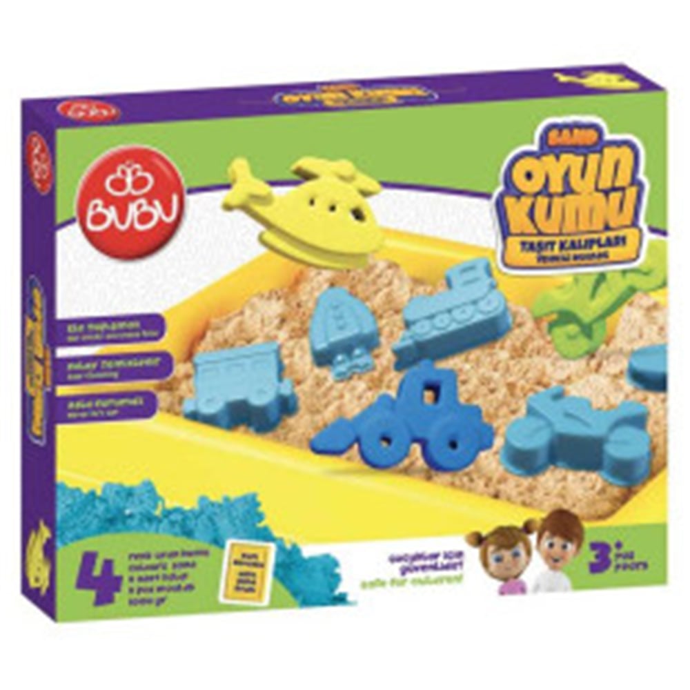 BU-BU OYUN KUMU BÜYÜK HAVUZLU ARAÇ KALIPLAR 1000 GR.