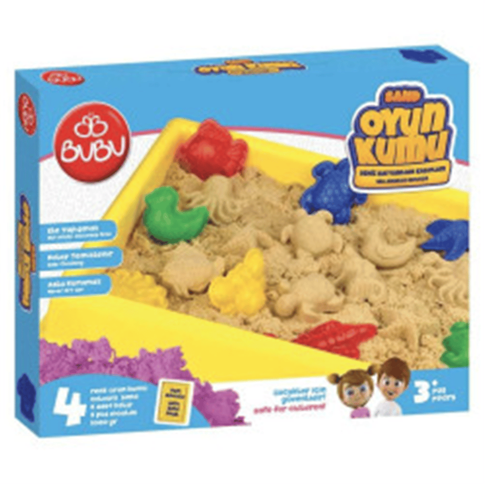 BU-BU OYUN KUMU BÜYÜK HAVUZLU DENİZ HAYVANLI KALIPLAR 1000 GR.