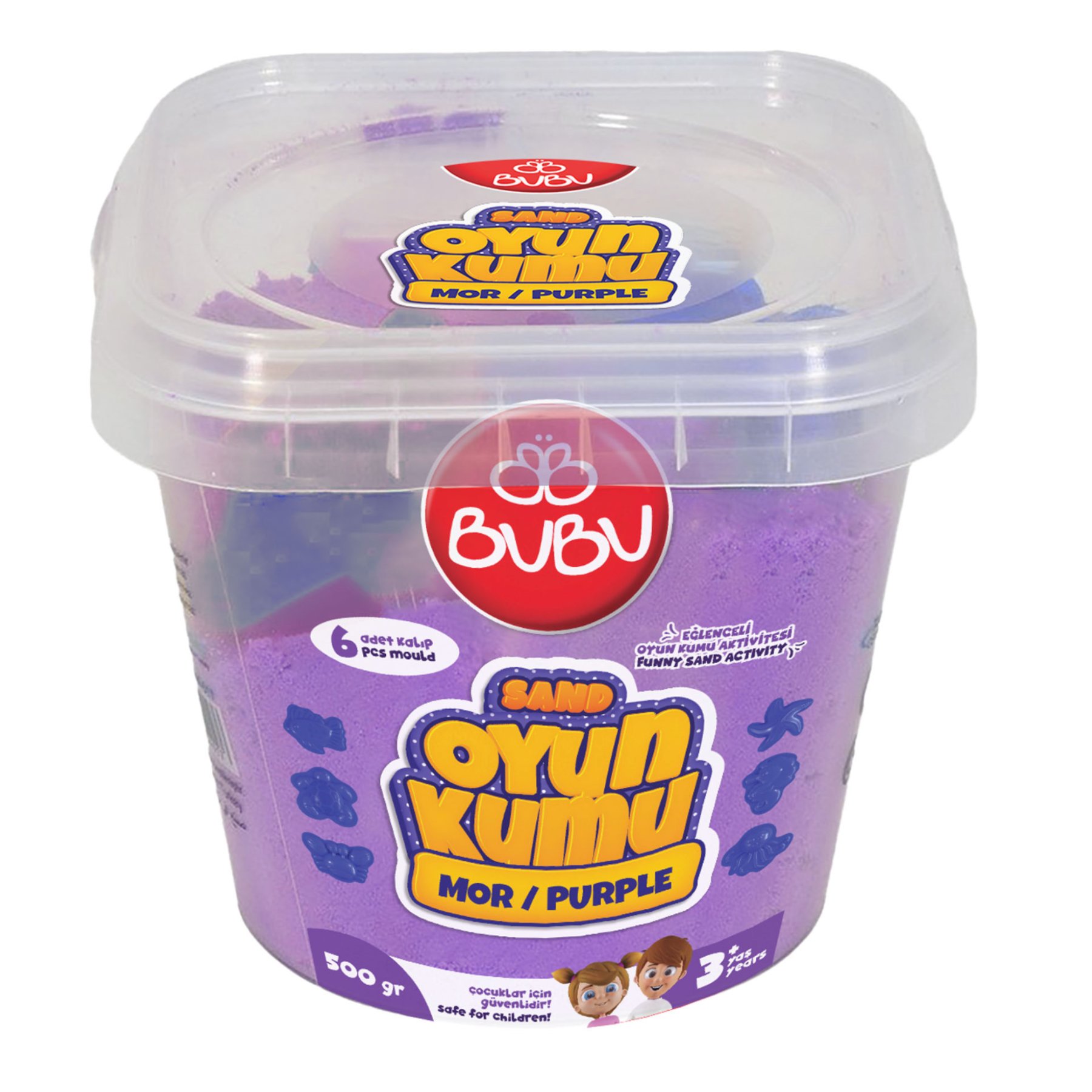 Bu-Bu Oyun Kumu Kova 500 Gr. Mor