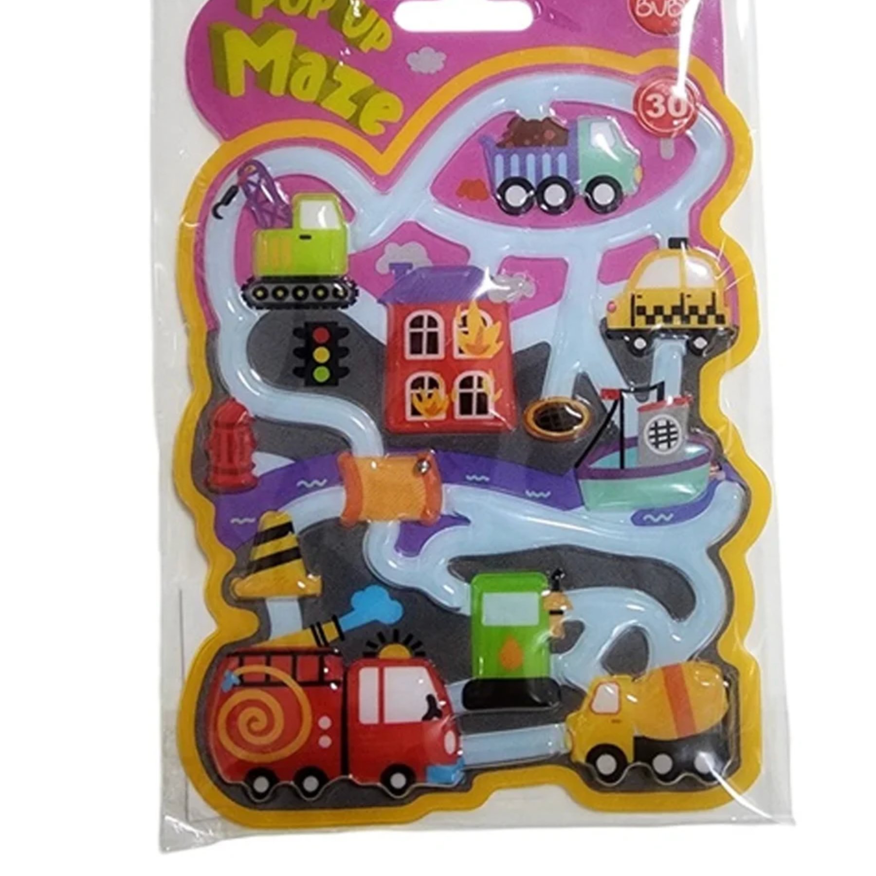 Bu-Bu Pop Up Maze İtfaiye 18x12 Sticker
