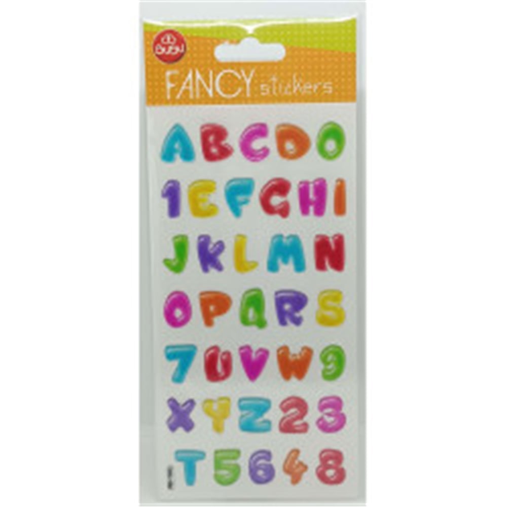 BUBU-PUS-7305 BU-BU DAMLA STICKERS FUNCY HARFLER 9X20