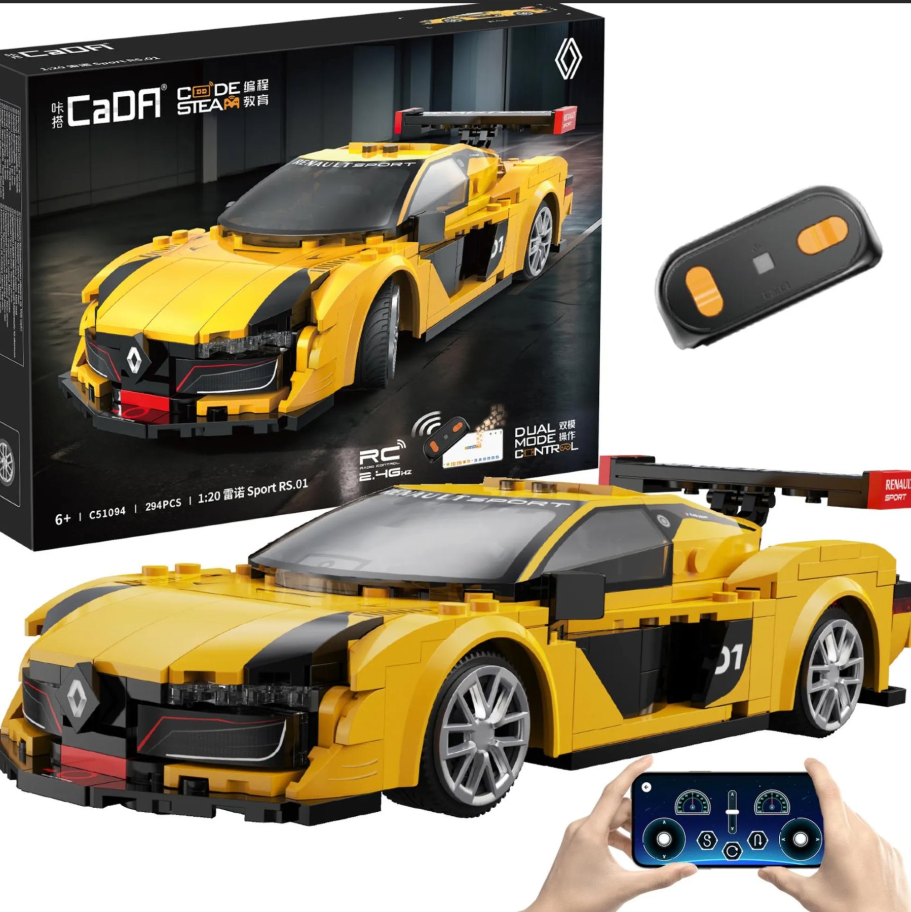 CADA RENAULT SPORT RS.0101 294 PARÇA BLOCK OYUNCAK
