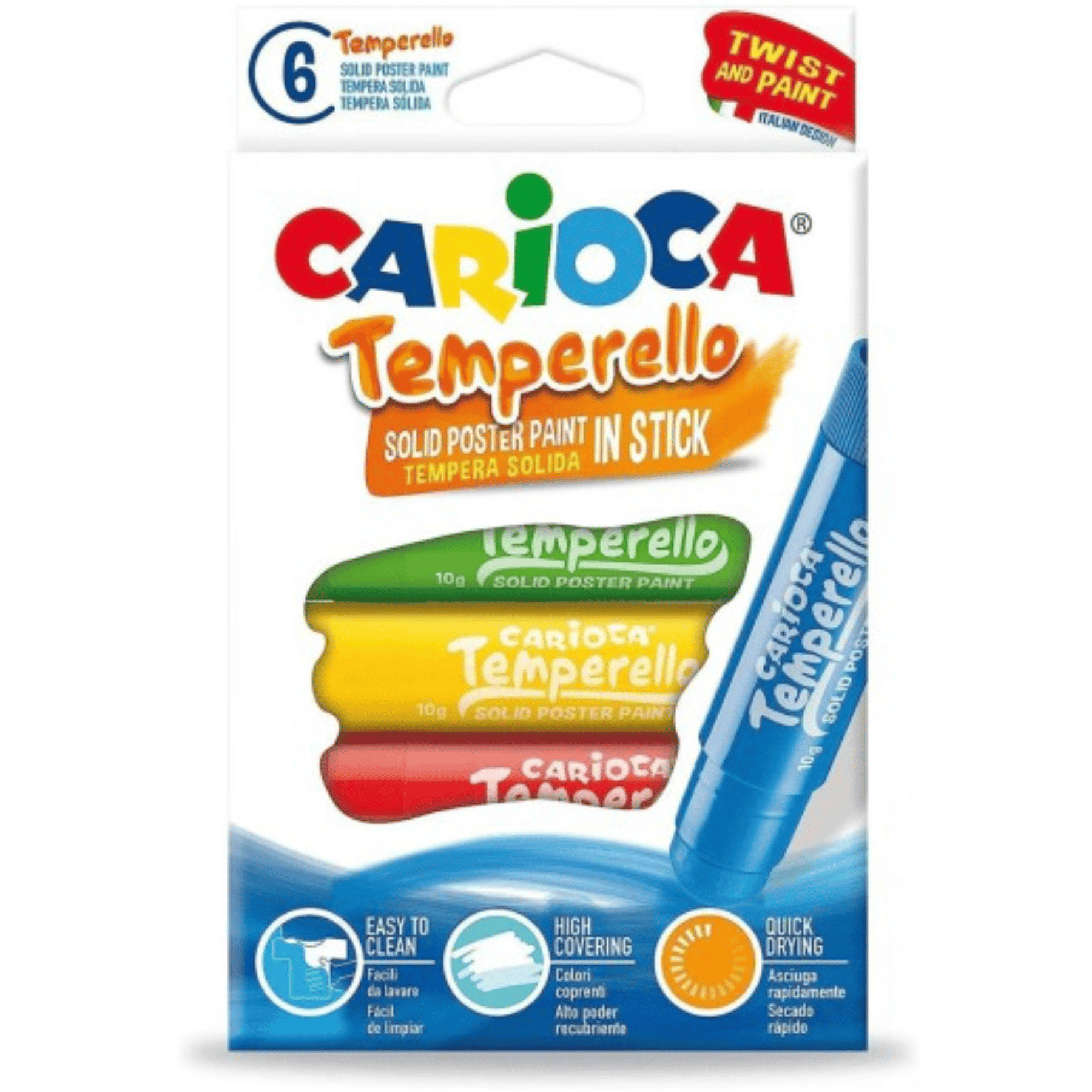 CARIOCA TEMPERELLO STICK POSTER BOYAMA KALEMİ 6 LI