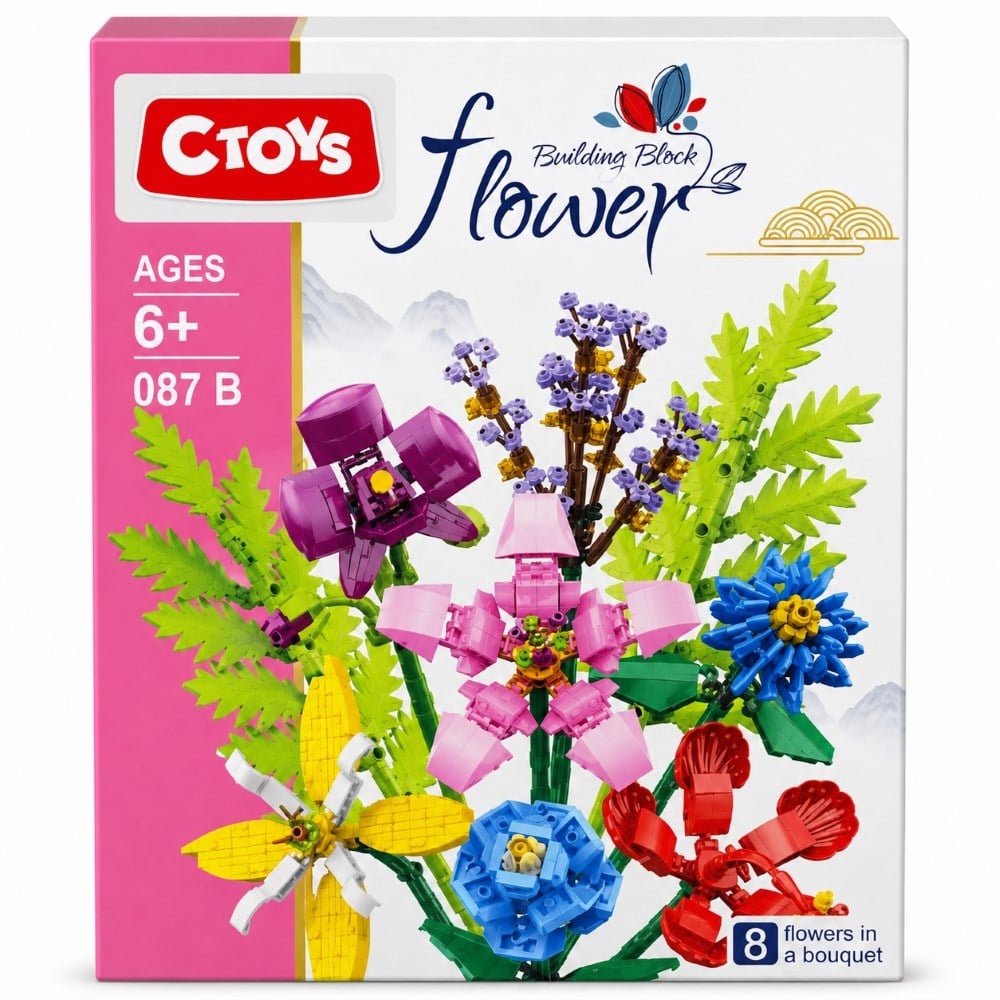 Ctoys Mini Blok Flower 087B 