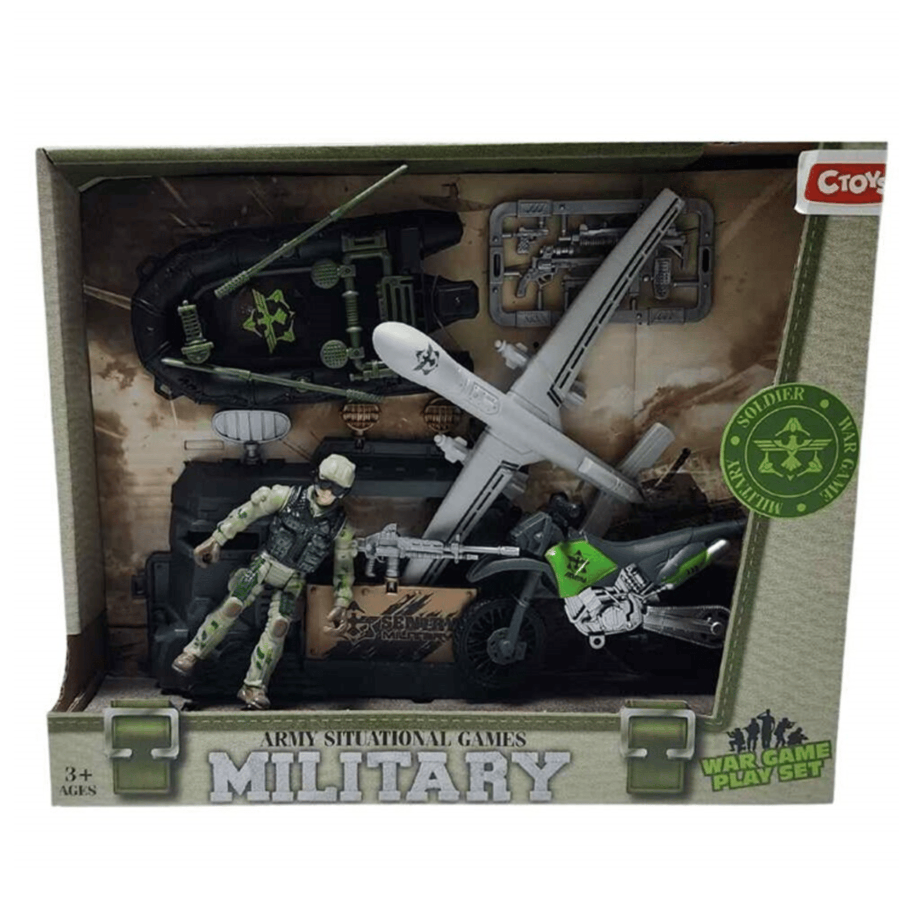 Ctoys Uçaklı Asker Seti