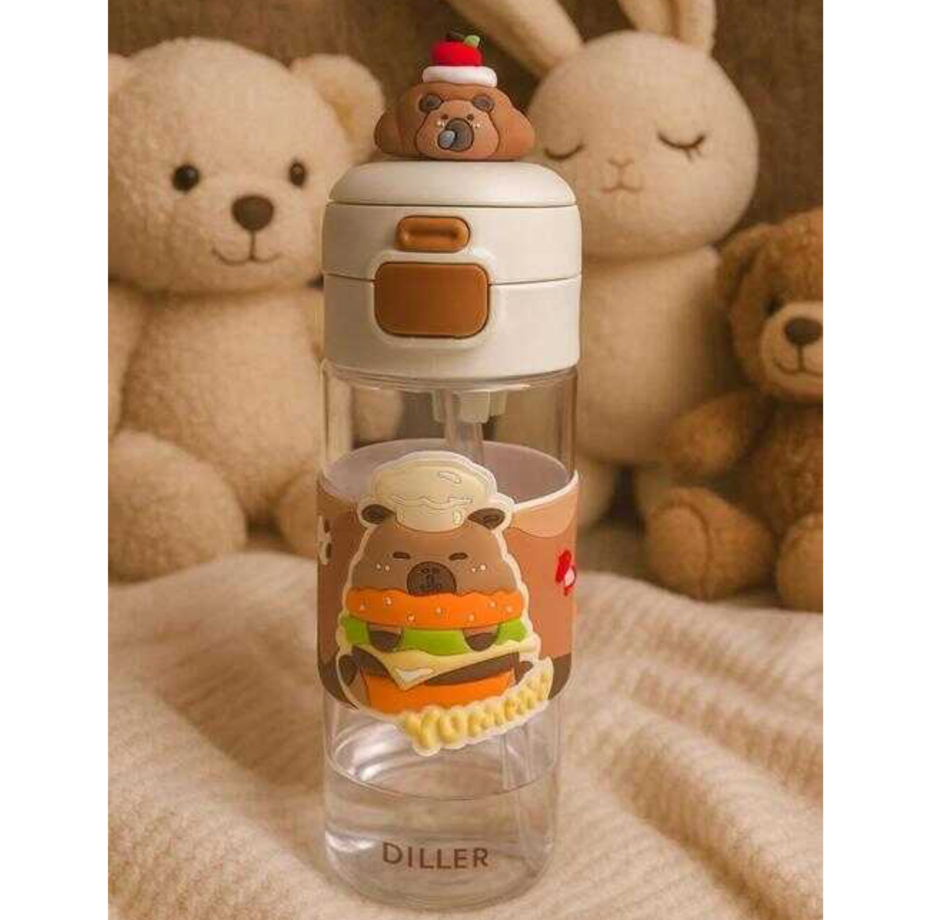 DILLER 600 ML BOYUN ASKILI TRITAN SU MATARASI