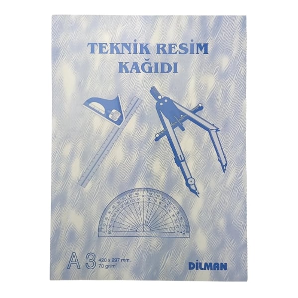 Dilman Teknik Resim Defteri A3 Dik