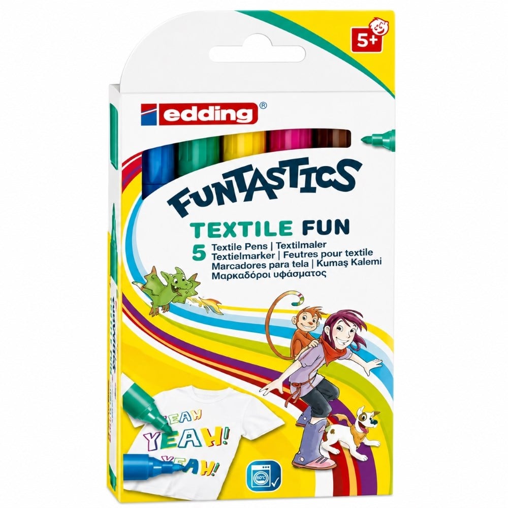 Edding Funtastics Kumaş Boyama Kalemi 5 Li Set 