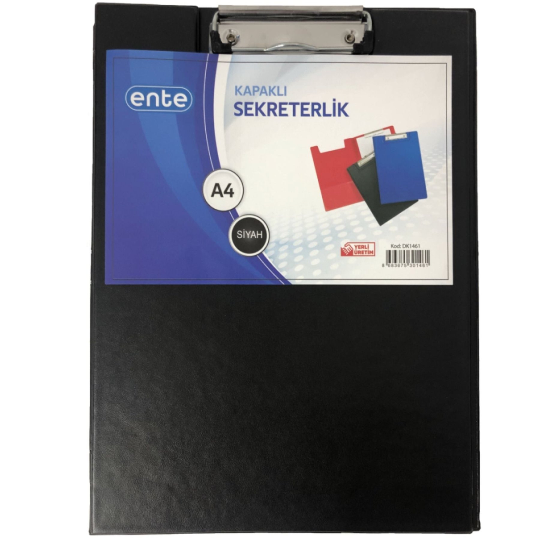 Ente A4 Kapaklı Sekreterlik Siyah Evrak Tutucu 