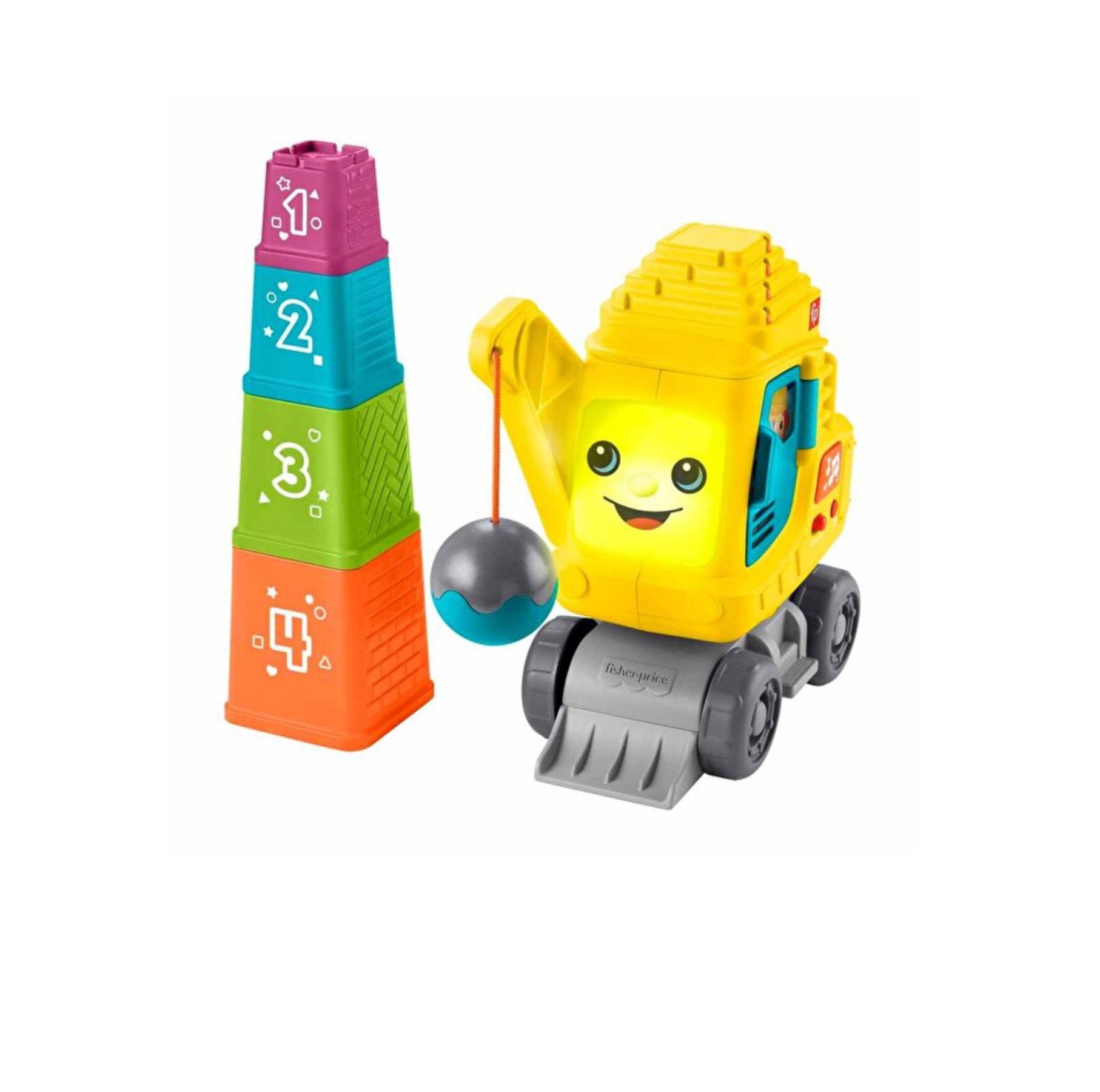 Fisher-Price Sesli Işıklı Eğitici Vinç İnşaat 