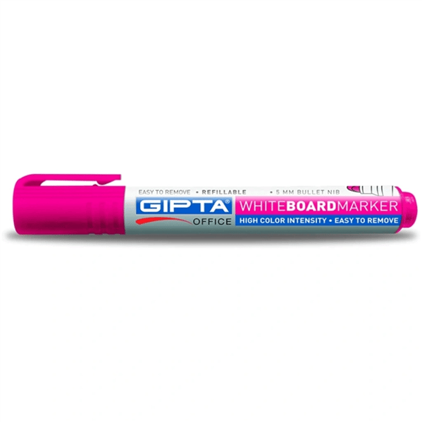 GIPTA MARKOR - BOARDMARKER YUVARLAK UC DOLAN PEMBE