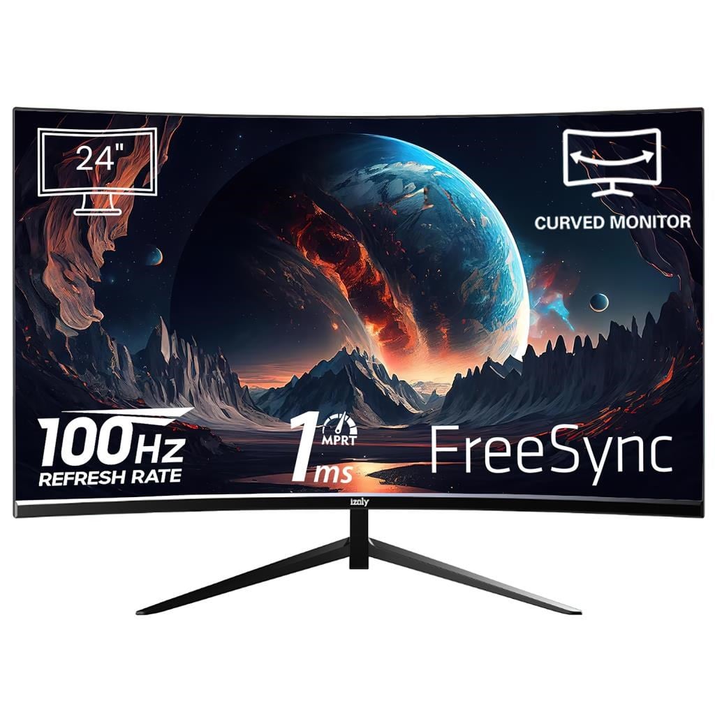 İZOLY VORTEX 2456 24 INC 100HZ 1 MS FHD 16.7M LED R1650 CURVED MONİTÖR