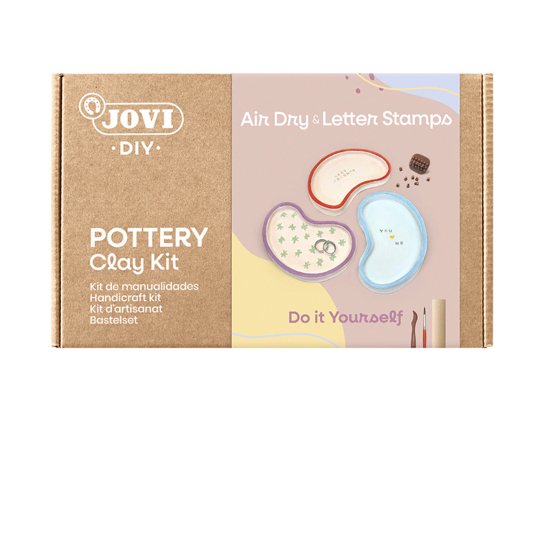 Jovi 2706 Seramik Hamuru Letter Stamp Kiti Yazı Baskı Seti