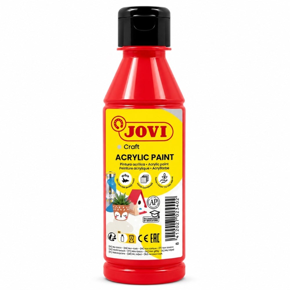 Jovi Jovidecor 680 Akrilik Boya 250 ml Kırmızı