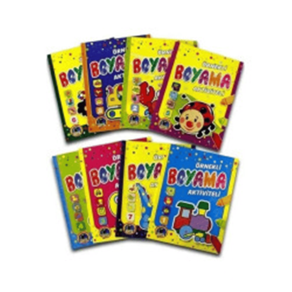 KARATAY AKTİVİTELİ ÖRNEKLİ BOYAMA 8 Lİ SERİ KARATAY