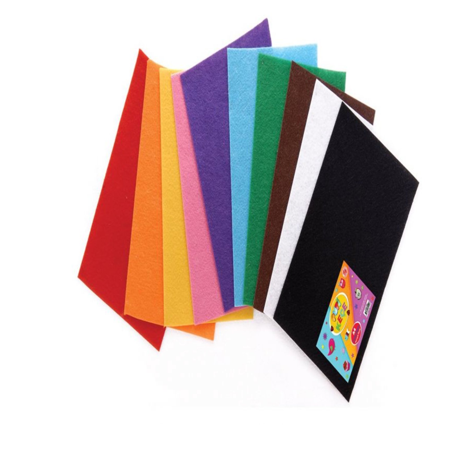 Kika 50x70 Keçe Tabaka 10'lu Karışık