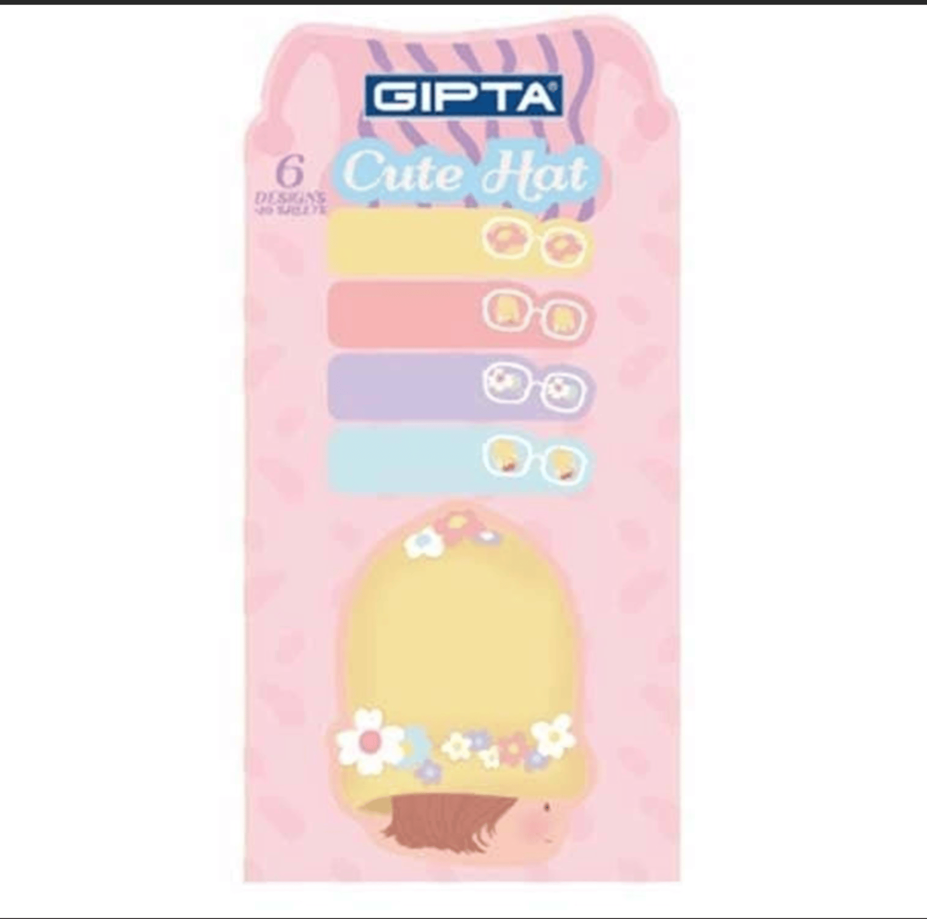 KMP YAPIŞKAN NOT CUTEHAT 5Prç KAYRAÇLI DESENLİ 