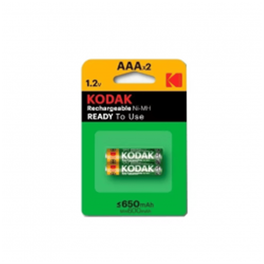 KODAK 2 ADET 650 MAH ŞARJLI İNCE PİL-AAA