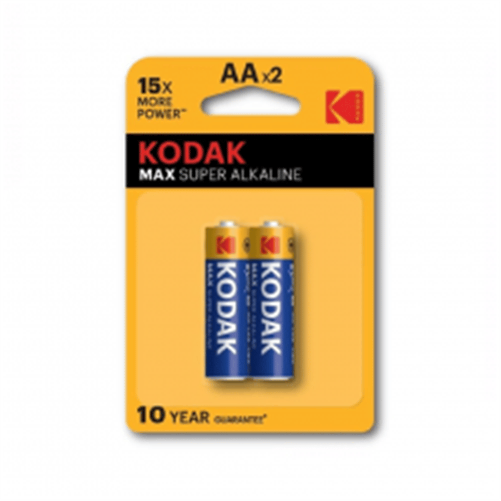 KODAK 2 ADET MAX ALKALİN KALEM PİL-AA