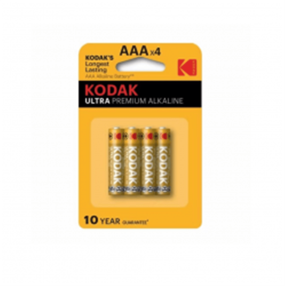 KODAK 4 ADET ULTRA PREMİUM ALKALİN İNCE PİL-AAA