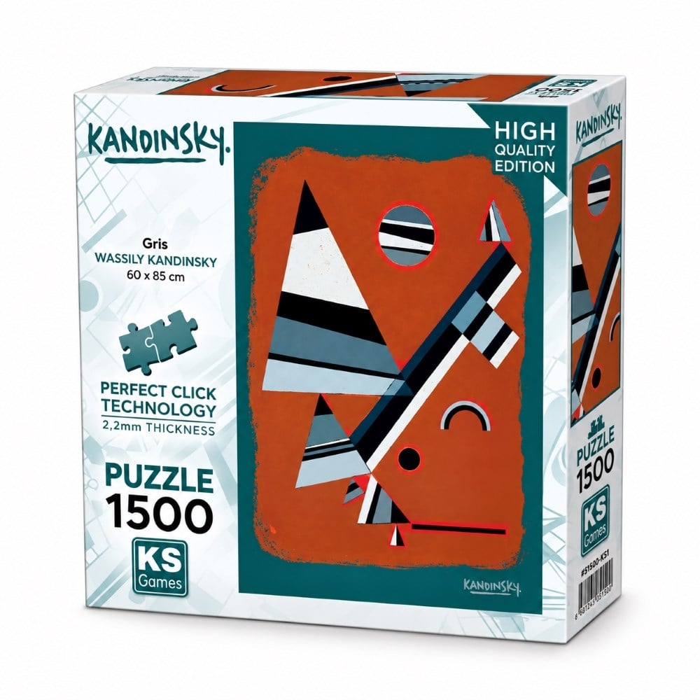 KS Games 1500 Parça Gris Puzzle  Seti 