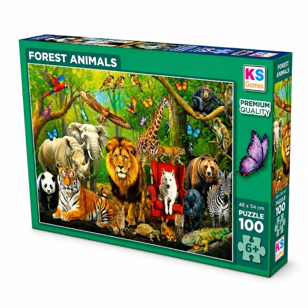 KS PUZZLE FOREST ANIMALS 100