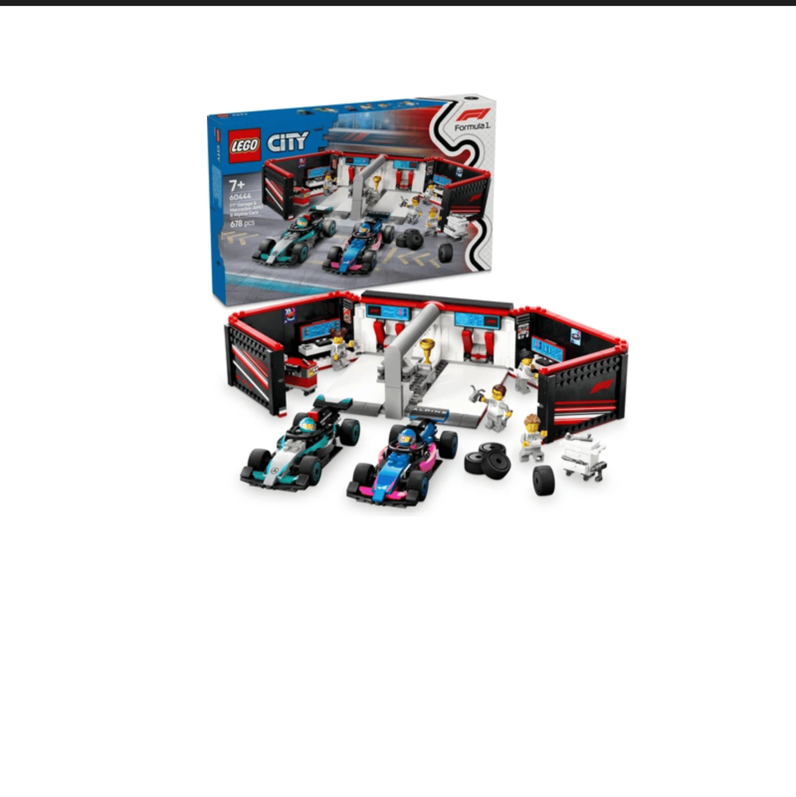 LEGO CİTY F1 GARAJ AMG VE ALPİNE 60444