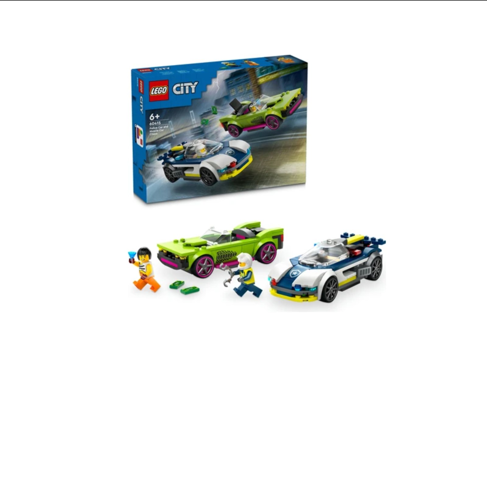 LEGO POLİS ARABASI VE SPOR ARABA TAKİBİ 60415