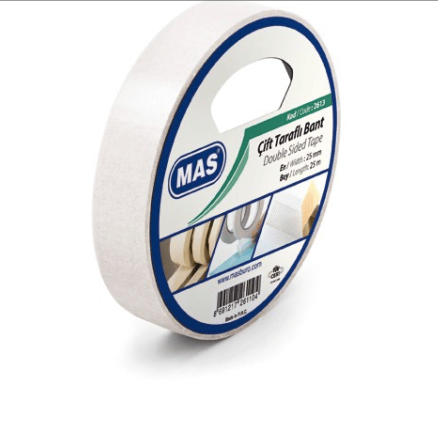 MAS 2613 ÇİFT TARAFLI BANT 25 x 25 