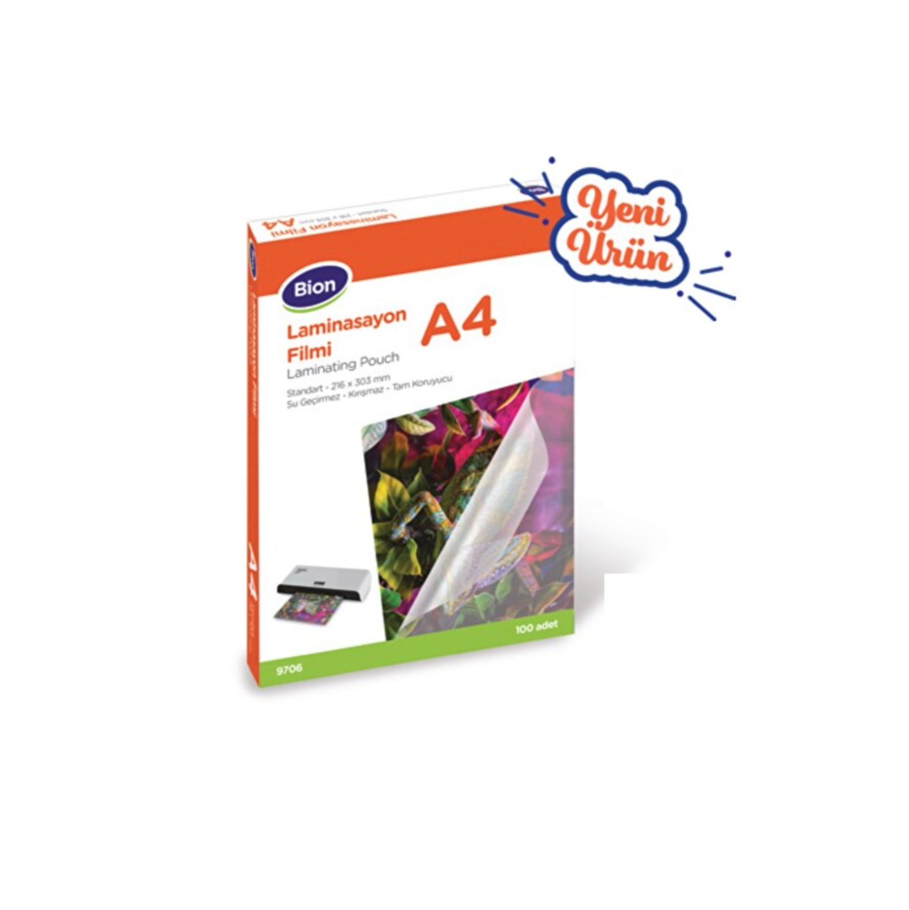 Mas Bion A4 Laminasyon Filmi 125 mikron 100 adet 