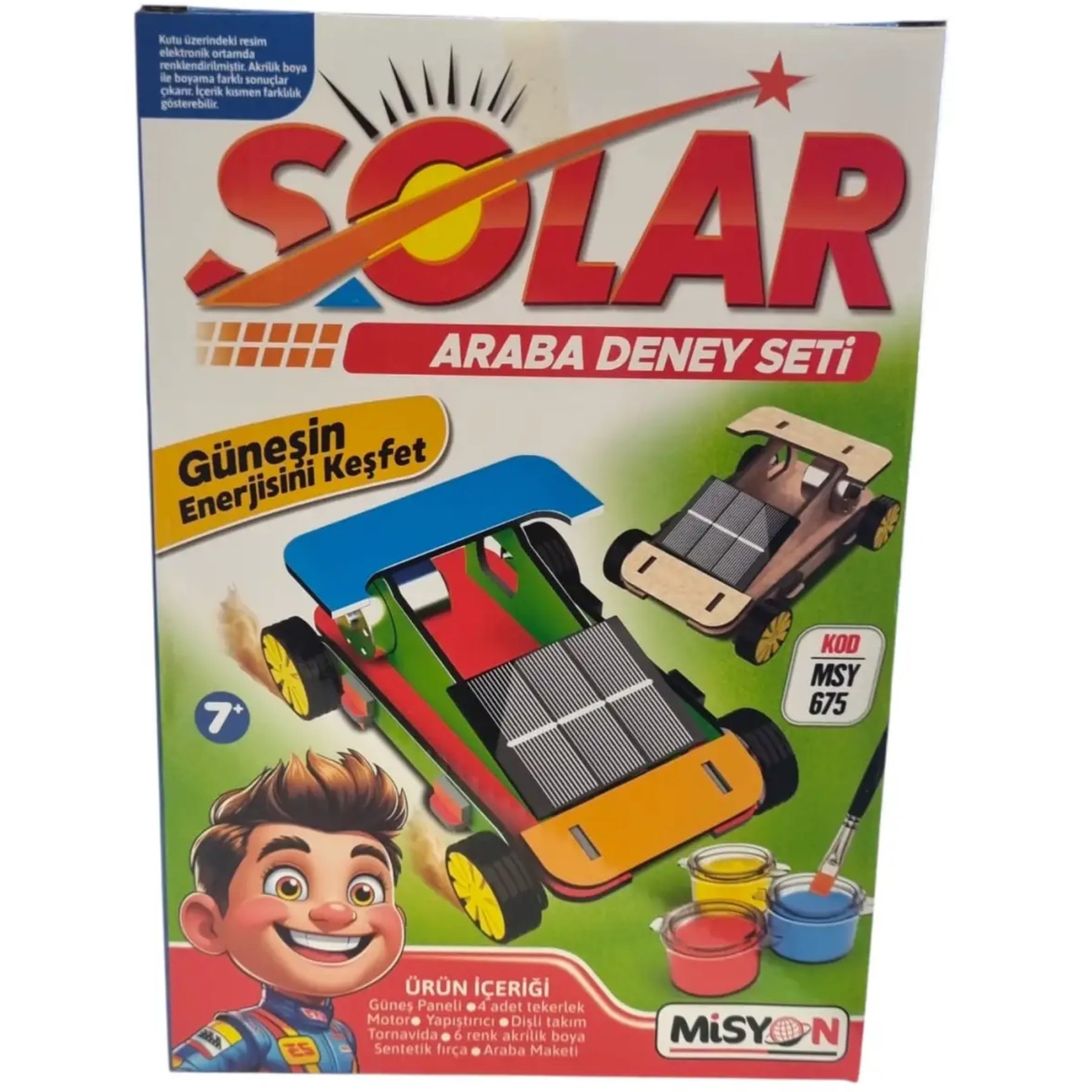 MİSYON SOLAR DENEY SETİ (ARABA MODEL)